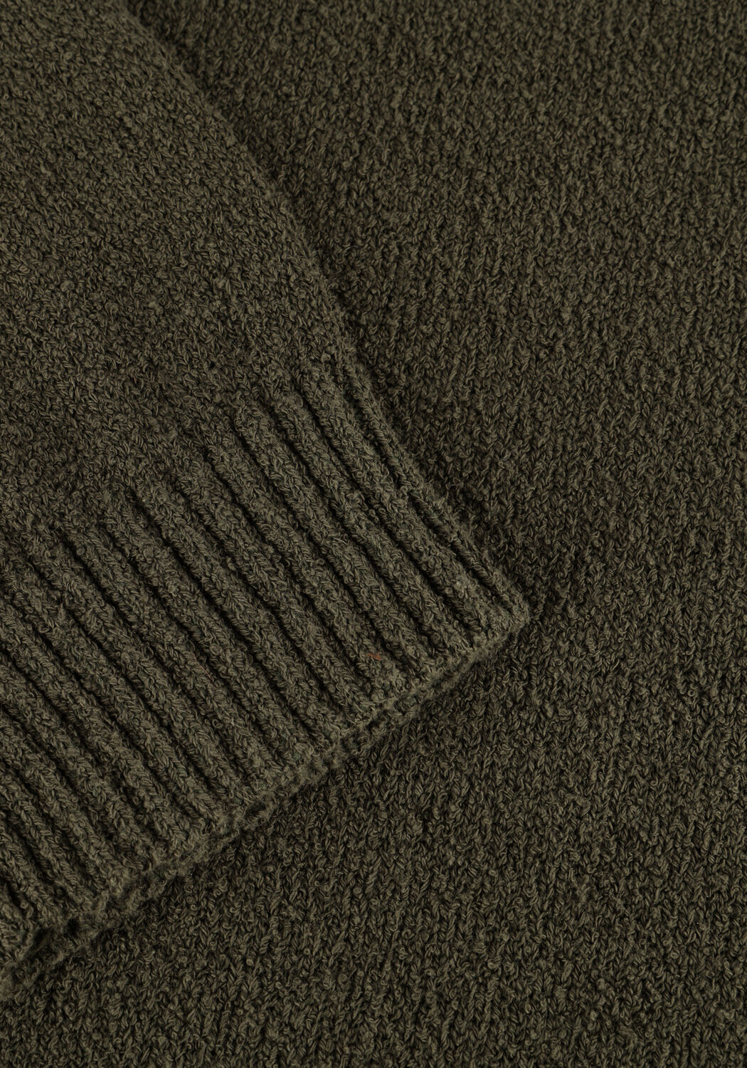 Groene SELECTED MEN Trui SLHLOOP LS KNIT CREW NECK - large