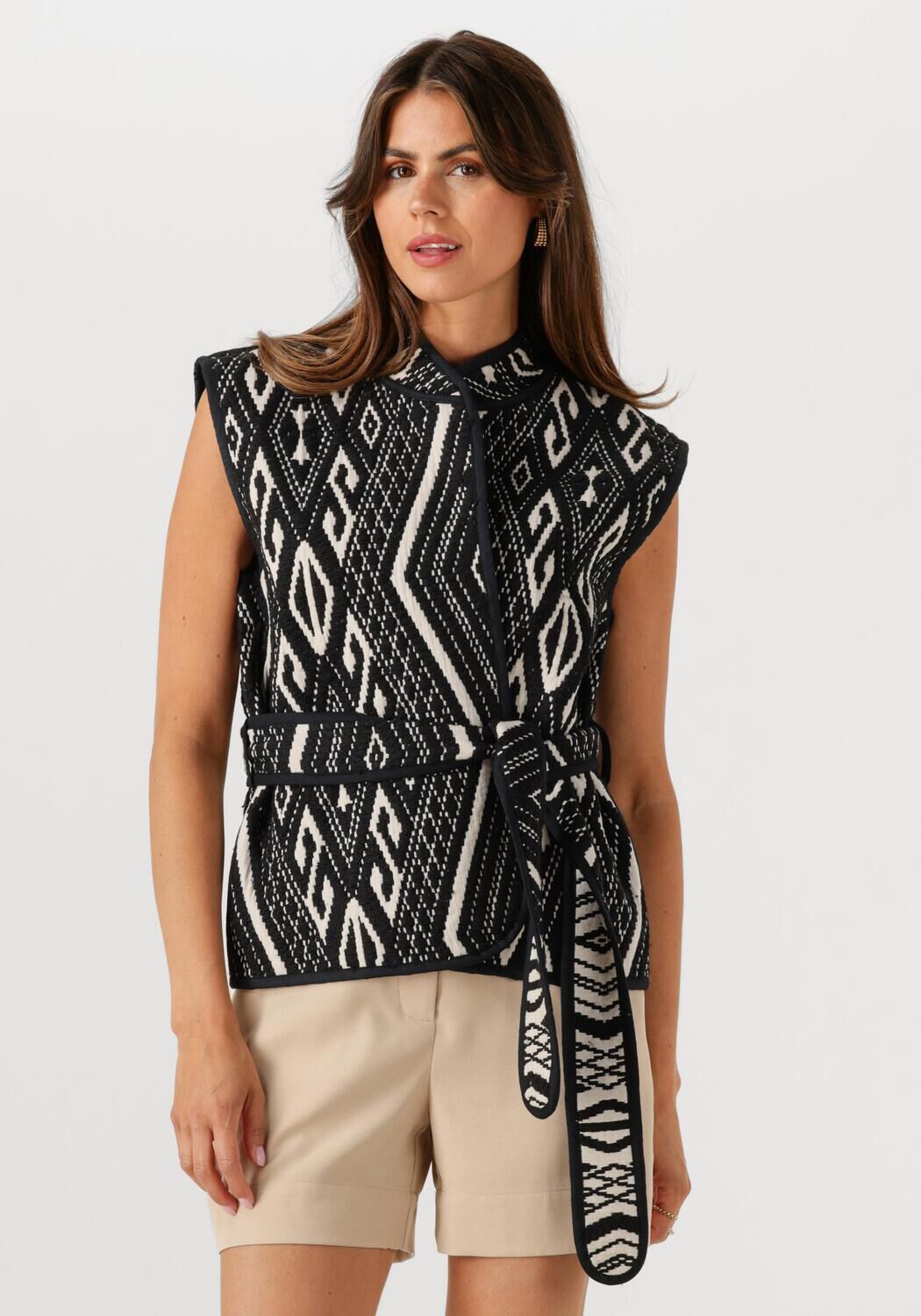 MINUS Dames Blazers Wendi Reversible Vest Zwart