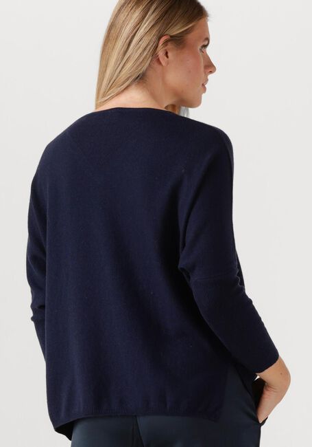Donkerblauwe RESORT FINEST Trui V-NECK CAPE SWEATER - large