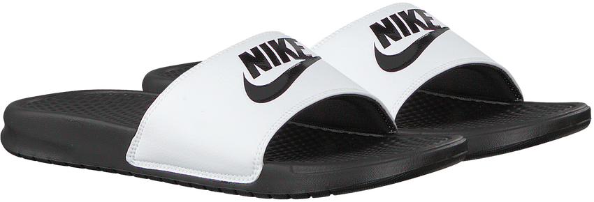 nike white slippers online