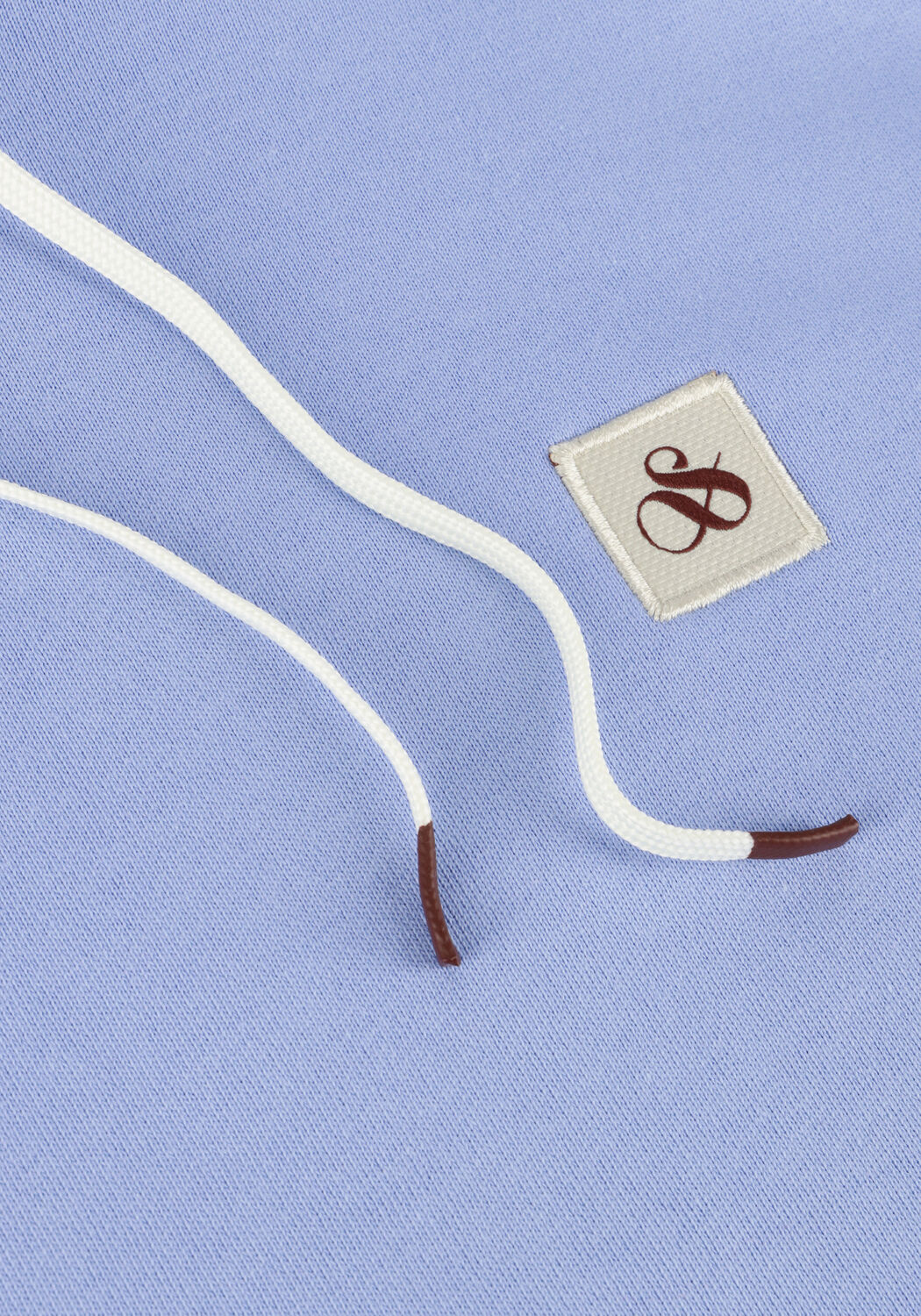 Blauwe SCOTCH & SODA Sweater ESSENTIAL LOGO BADGE HOODIE - large