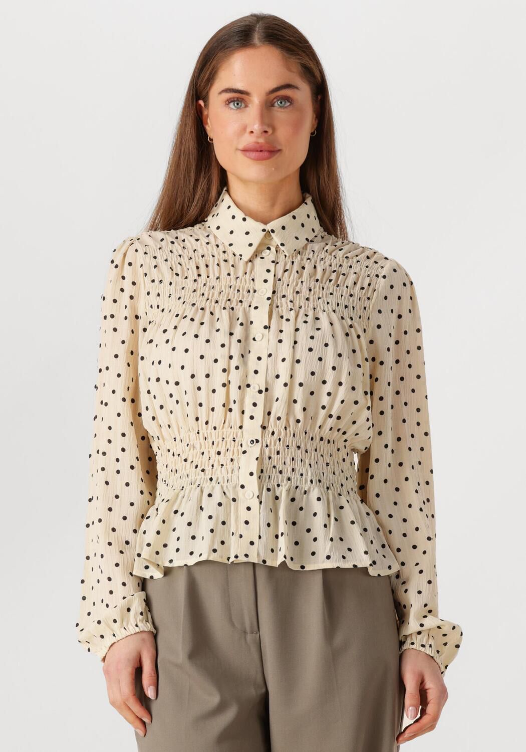 SECOND FEMALE Dames Blouses Tuva Shirt Gebroken Wit