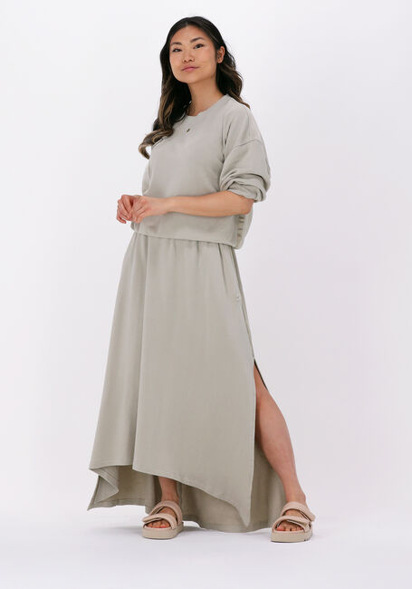 Groene 10DAYS Maxirok MIDI SKIRT FLEECE - large