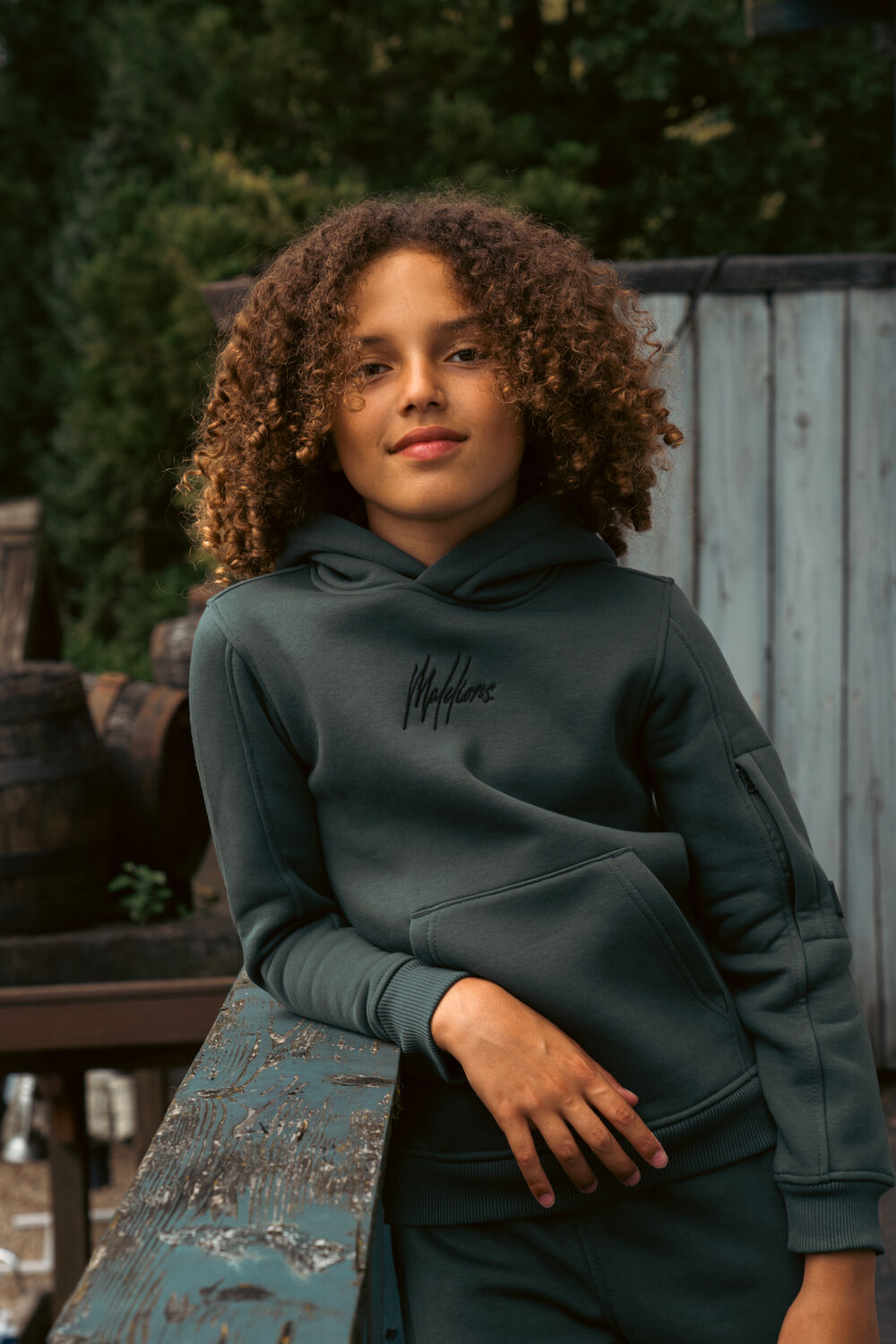 MALELIONS Jongens Truien & Vesten Cargo Hoodie Groen