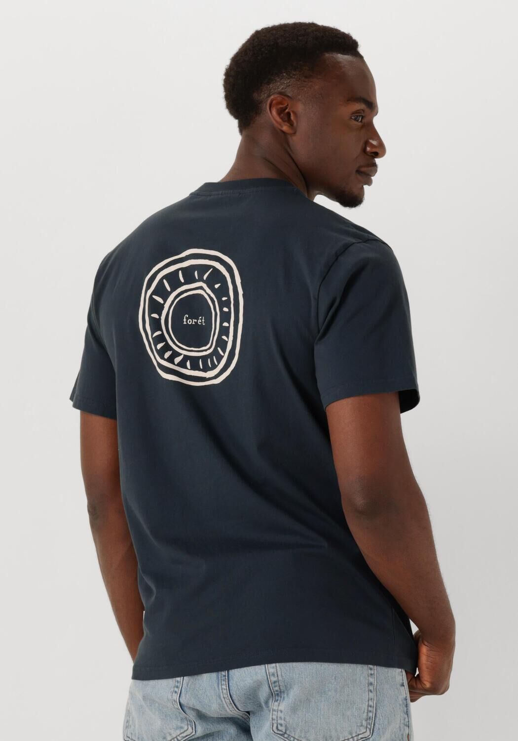 FORÉT Forét Heren Polo's & T-shirts Nova T-shirt Donkerblauw
