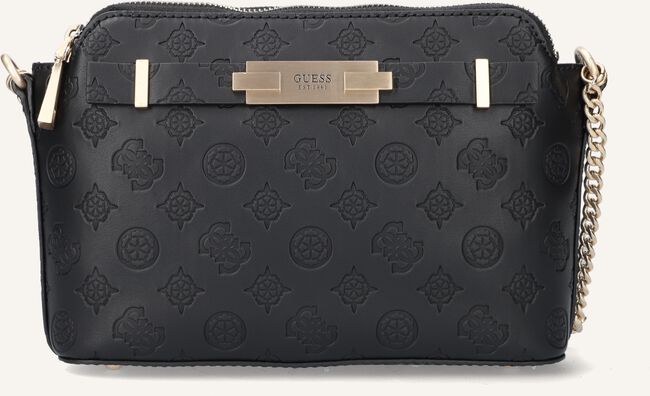 Zwarte GUESS Schoudertas BEA DOUBLE ZIP CROSSBODY Zwarte GUESS Schoudertas BEA DOUBLE ZIP CROSSBODY - large