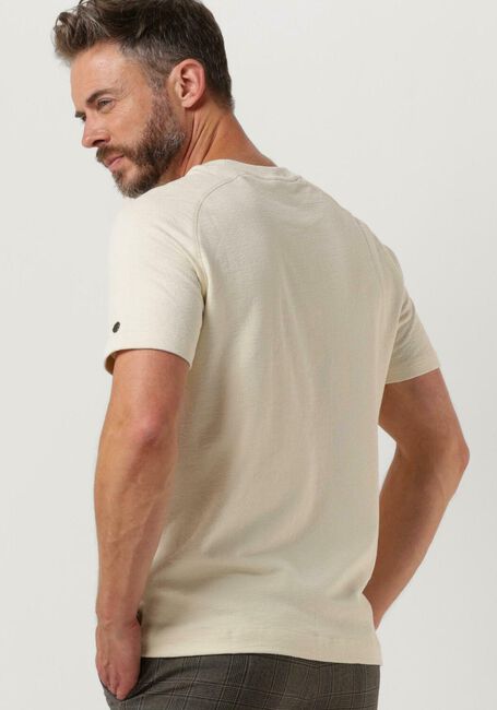 Beige CAST IRON T-shirt R-NECK REGULAR FIT COTTON BOUCLE - large