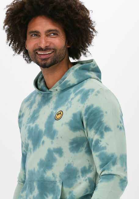 Blauwe KULTIVATE Sweater SW SMILE DYE - large