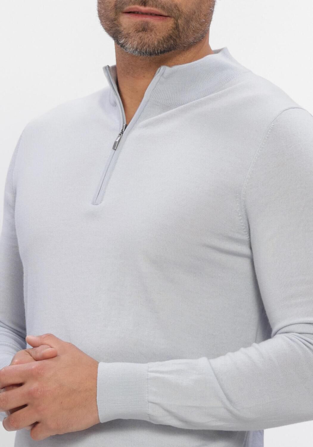 Blauwe STEFANO LAURAN Trui HALF ZIP ANDERS - large