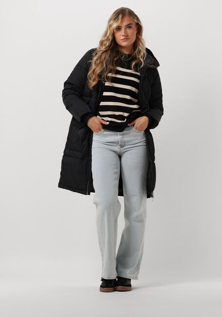Zwarte OBJECT Gewatteerde jas OBJZHANNA L/S LONG JACKET NOOS - large