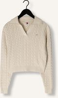Beige TOMMY JEANS Trui TJW CABLE RUGBY SWEATER Beige TOMMY JEANS Trui TJW CABLE RUGBY SWEATER - medium