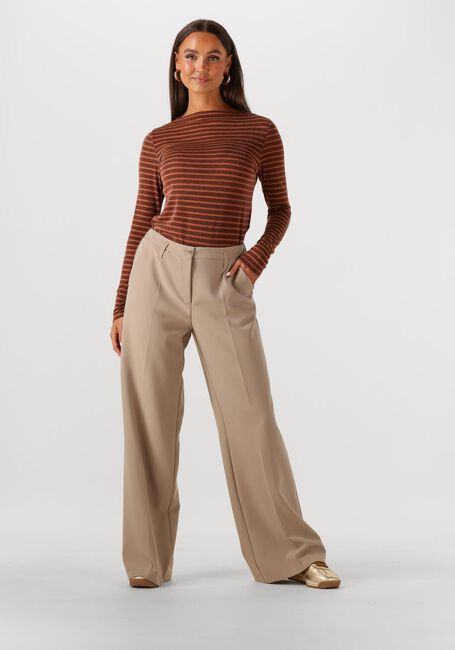 Bruine SUMMUM T-shirt STRIPE LUREX LONGSLEEVE - large