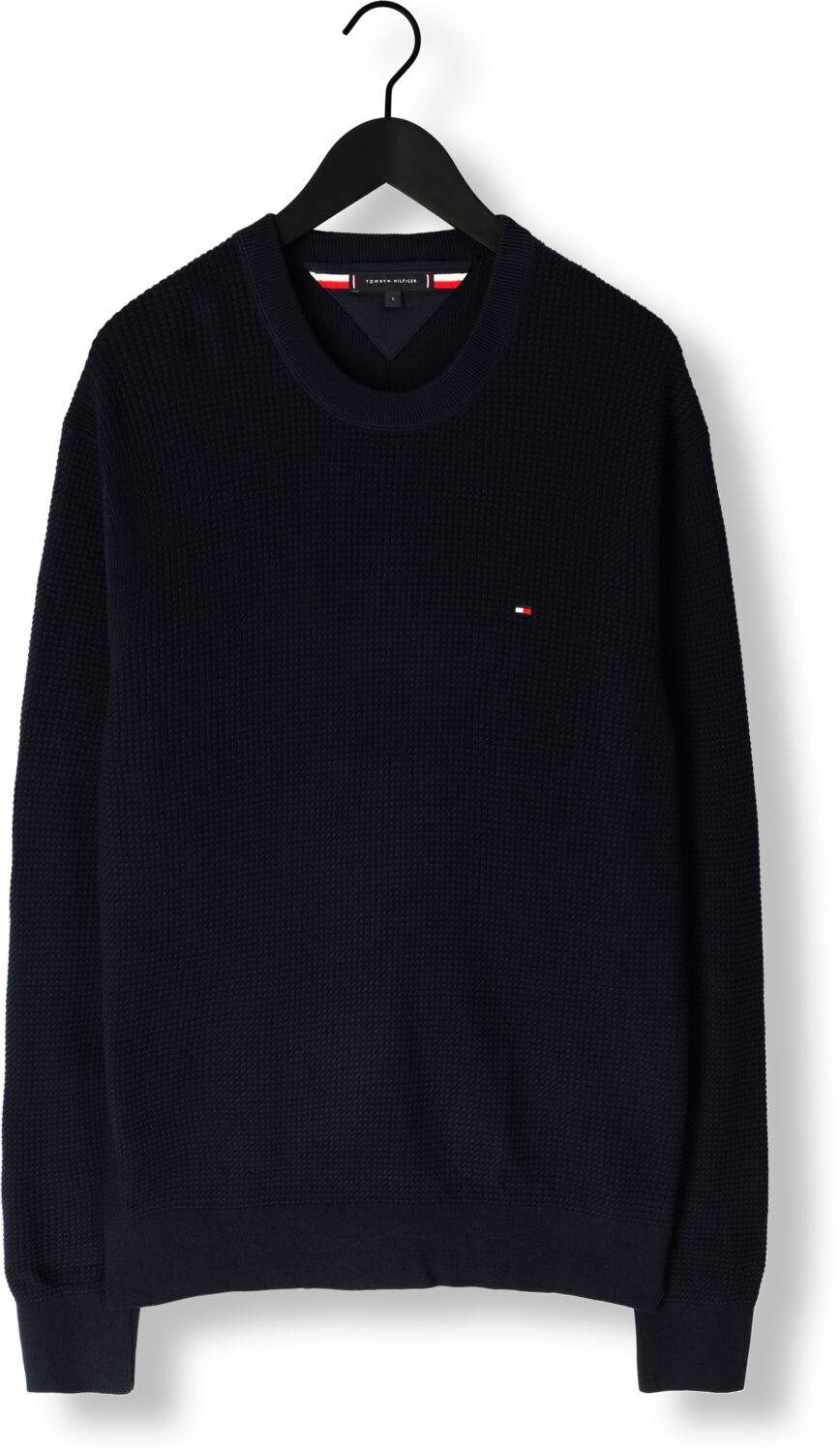 TOMMY HILFIGER Heren Truien & Vesten Structure Crew Nk Donkerblauw
