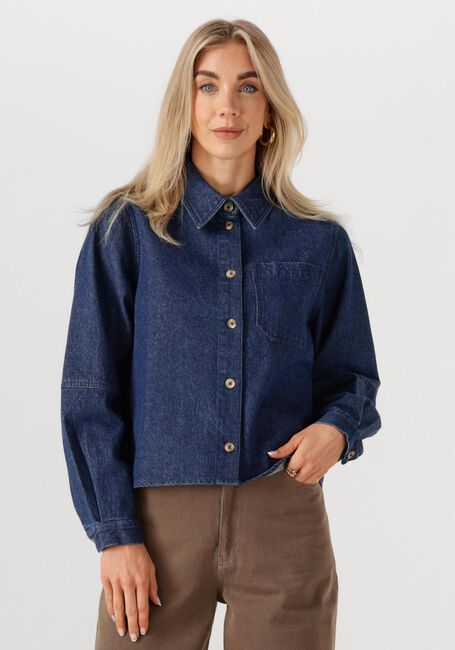 Donkerblauwe MODSTRÖM Blouses POSSYMD SHIRT - large
