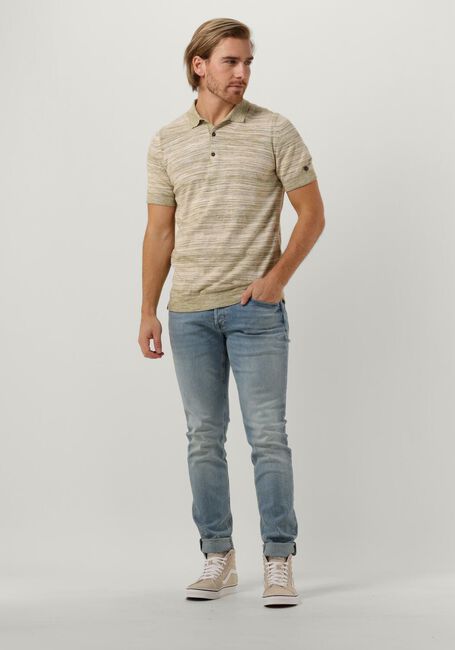 Blauwe CAST IRON Slim fit jeans RISER SLIM HIDDEN INDIGO WASH - large