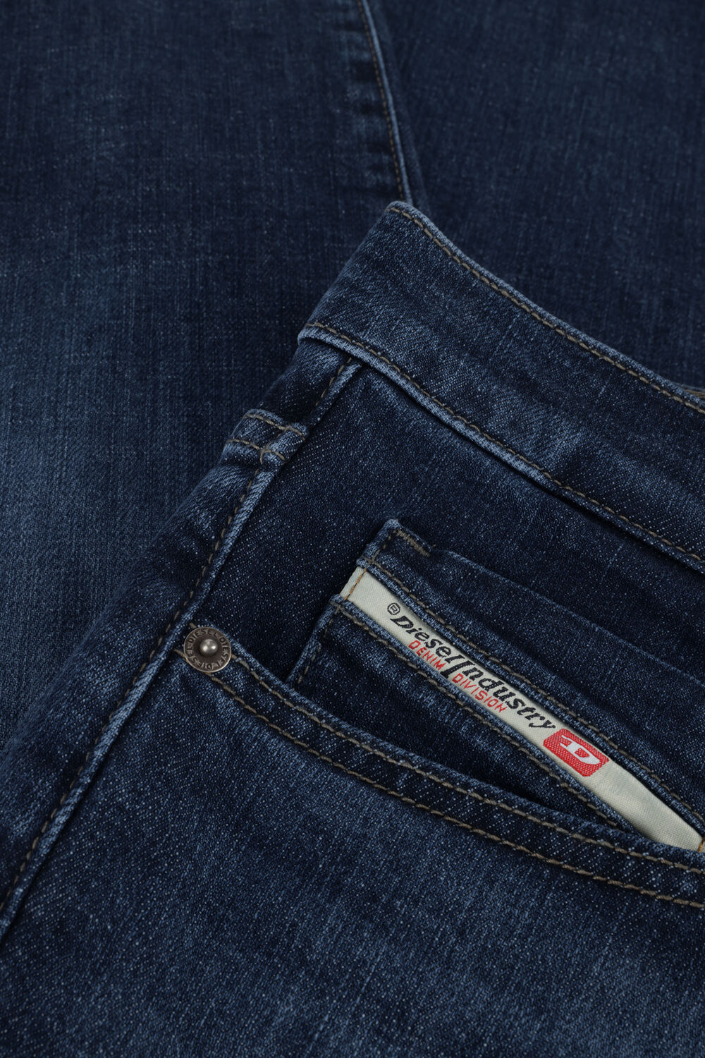 Blauwe DIESEL Slim fit jeans 2019 D-STRUKT - large