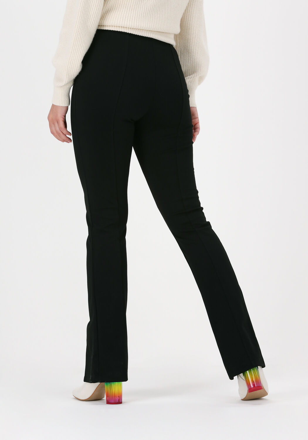 Zwarte CALVIN KLEIN Flared broeken MILANO SPLIT PANTS | Omoda