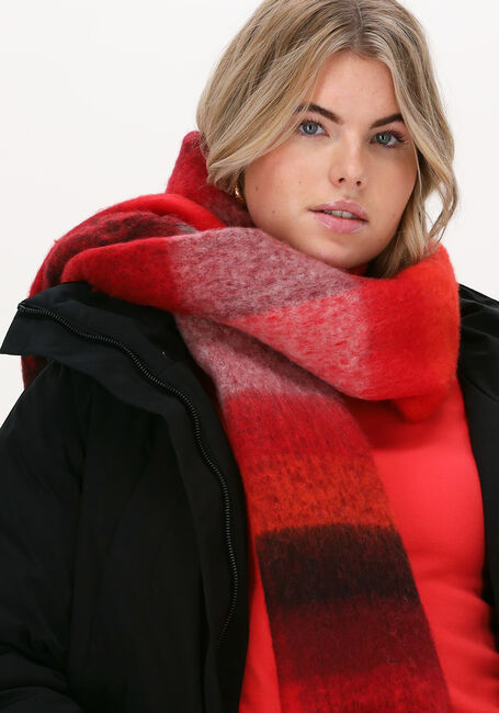 Rode YEHWANG Sjaal SJAAL MET FRANJES - large