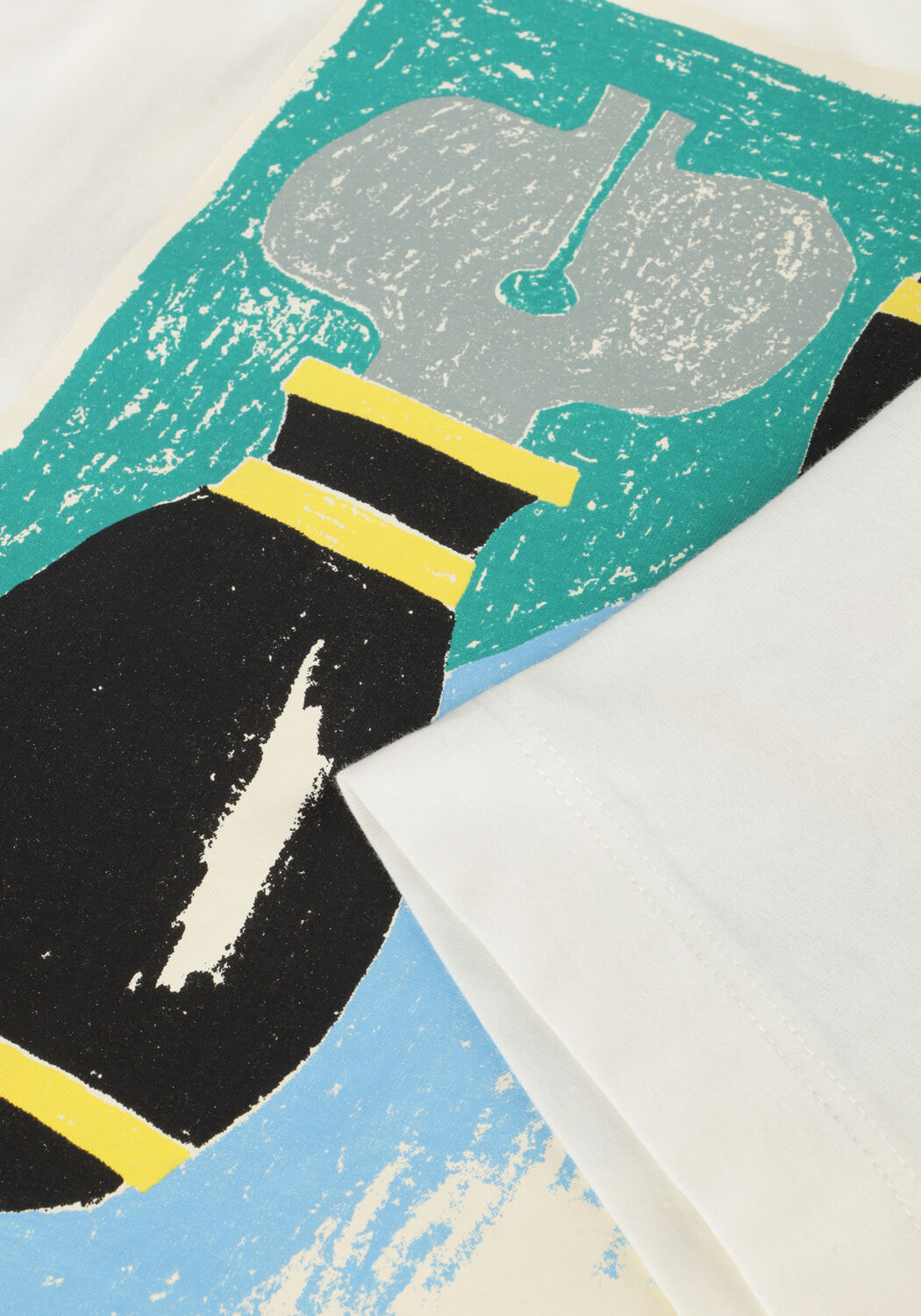 Witte SCOTCH & SODA T-shirt REGULAR FIT ARTWORK T-SHIRT - large