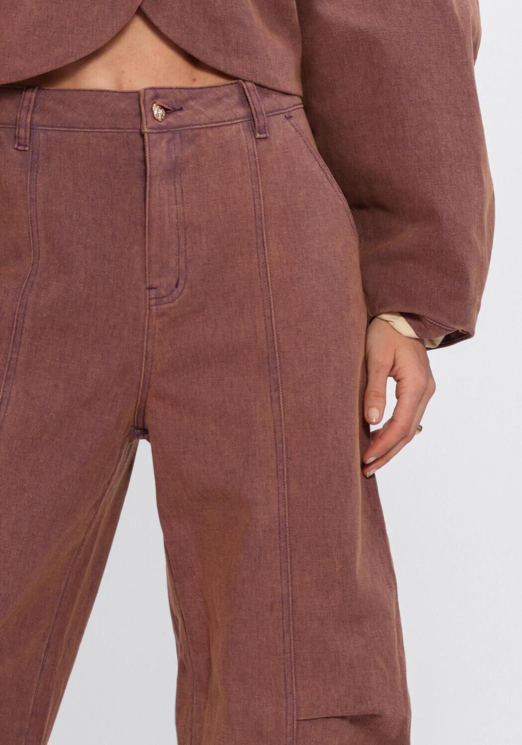 Paarse STUDIO AMAYA Wijde broek RIFT PANTS - large