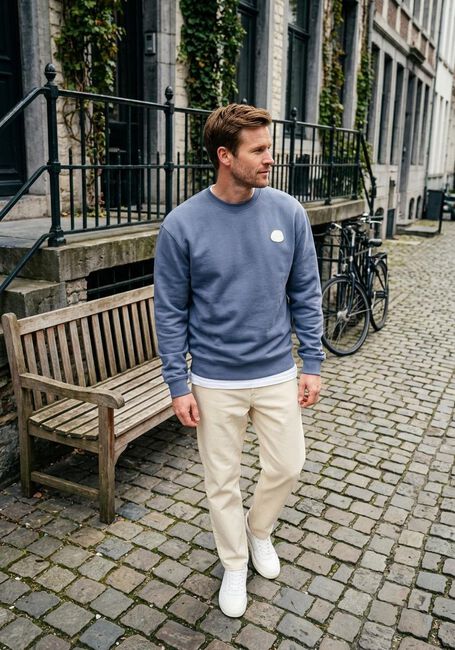 Blauwe THE GOODPEOPLE Trui LRUBBER - large