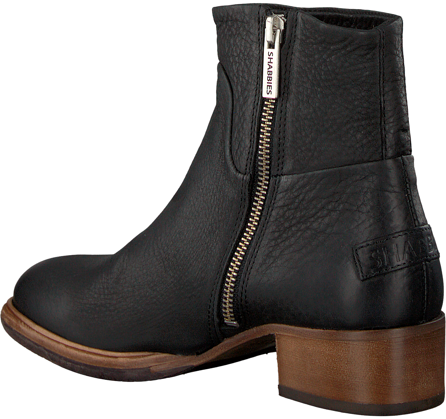 Zwarte SHABBIES Enkellaarsjes 182020095 | Omoda Zwarte SHABBIES Enkellaarsjes 182020095 | Omoda