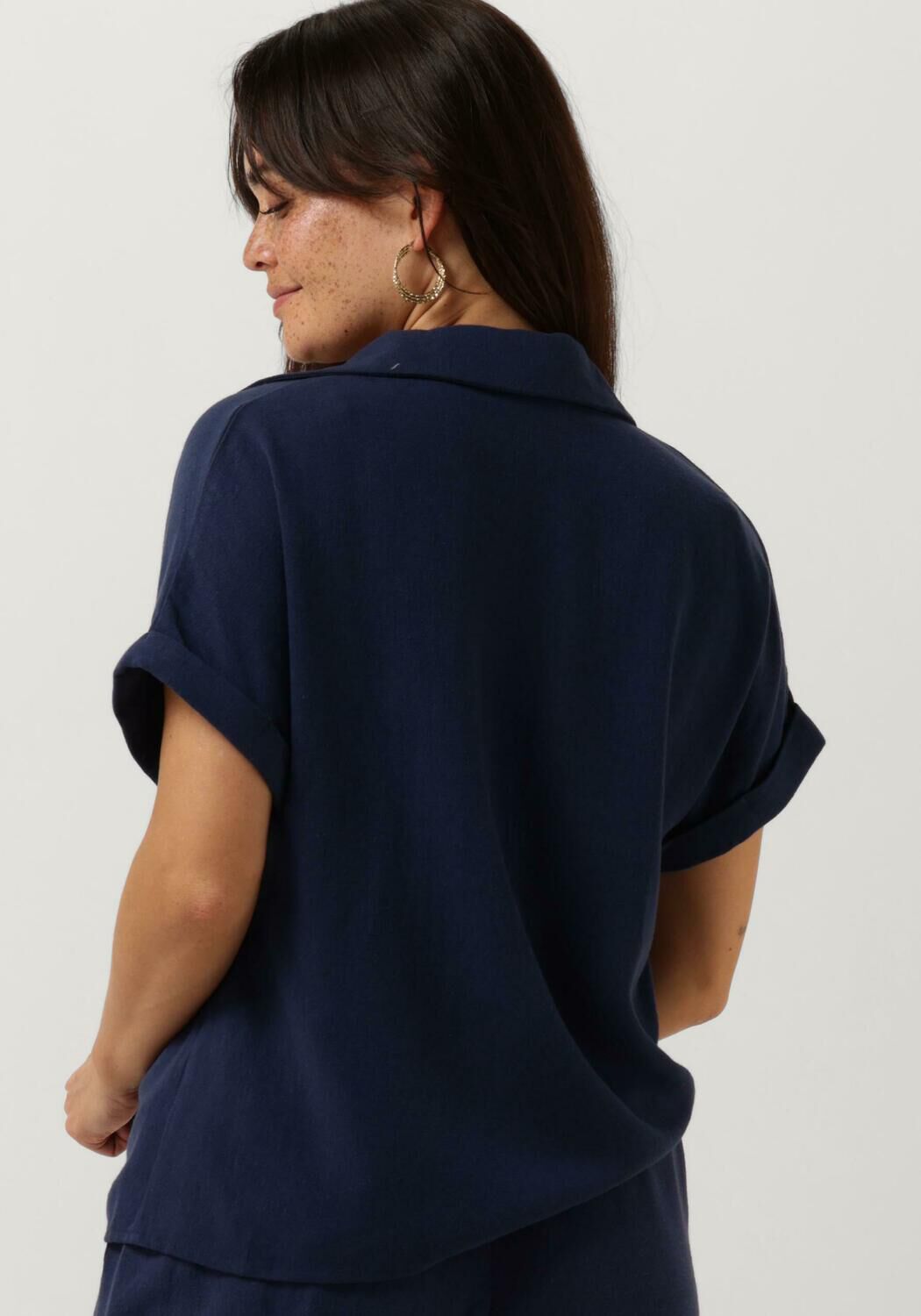 YDENCE Dames Blouses Blouse Charlee Donkerblauw