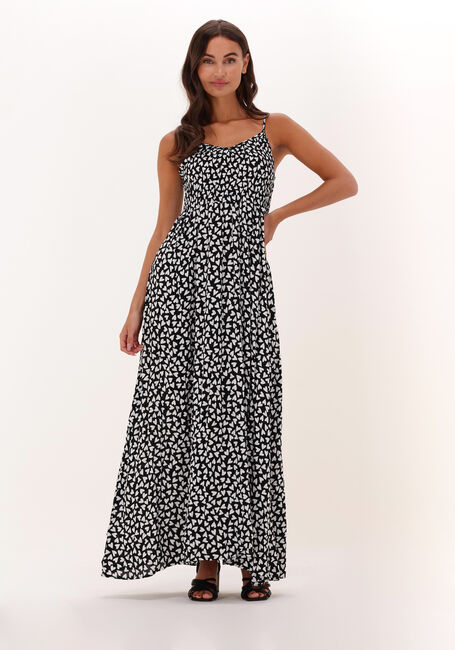 Zwarte COLOURFUL REBEL Maxi jurk SOPHIE HEART MAXI SMOCK DRESS - large