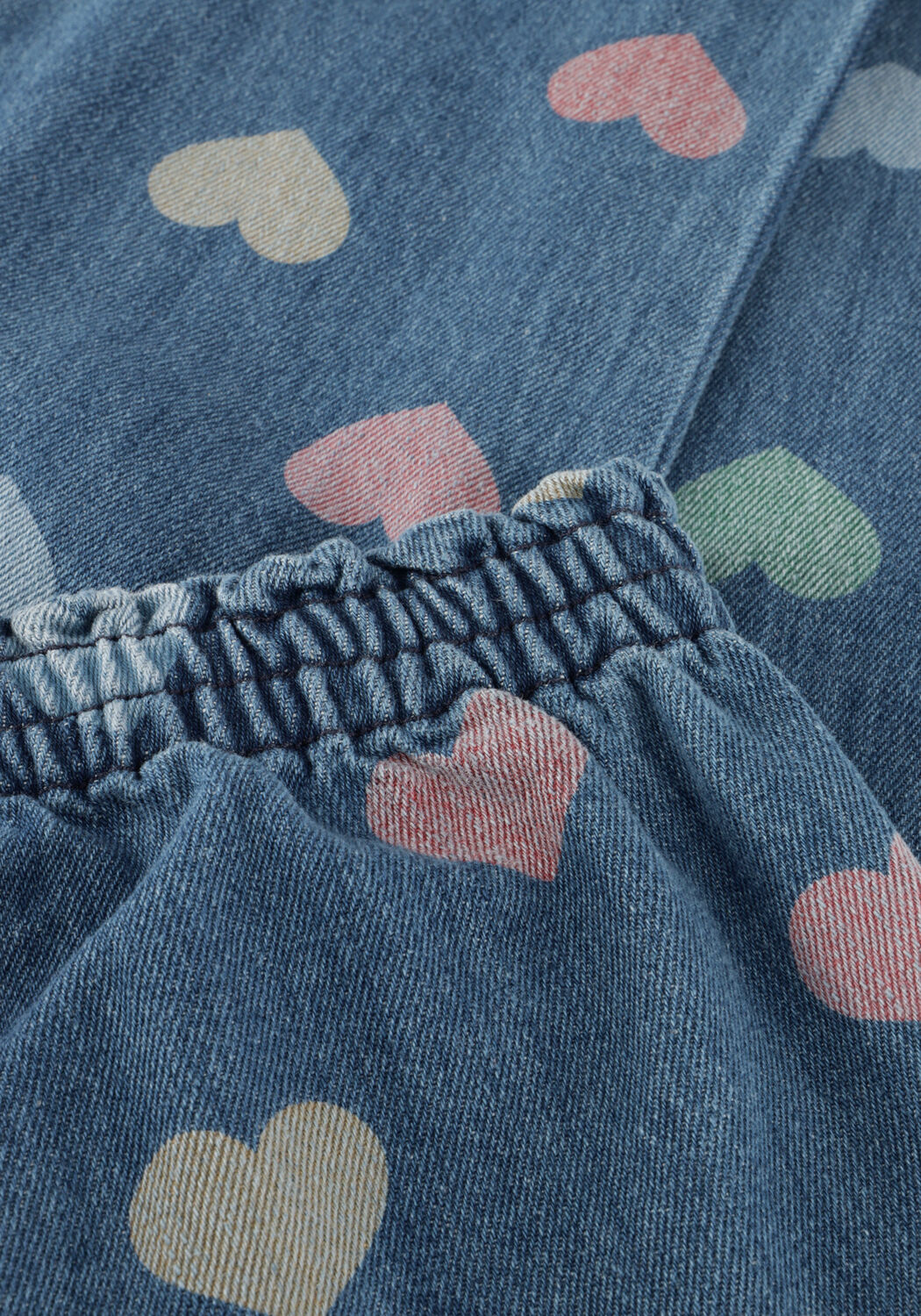 Blauwe KONGES SLOJD Slim fit jeans MAGOT FRILL PANTS GOTS - large