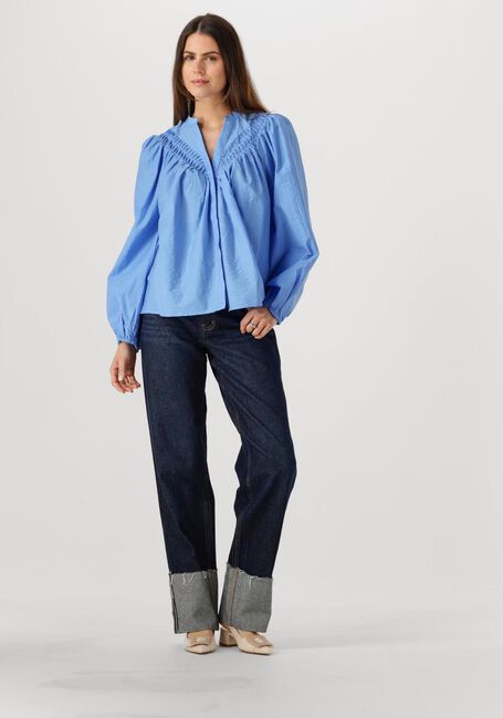 Blauwe Y.A.S. Blouses YASELLY LS SHIRT - large