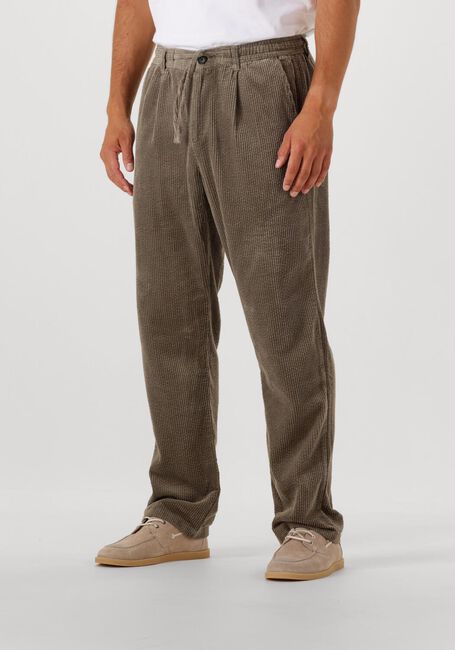 Groene ANERKJENDT Chino AKJAN CORD PLEAT PANTS - large