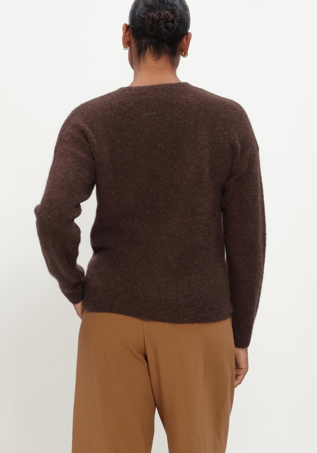 Bruine MSCH COPENHAGEN Trui MSCHFESTINA HOPE PULLOVER - large