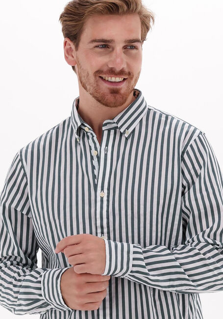 Groene SCOTCH & SODA Casual overhemd REGULAR-FIT STRIPED SHIRT - large