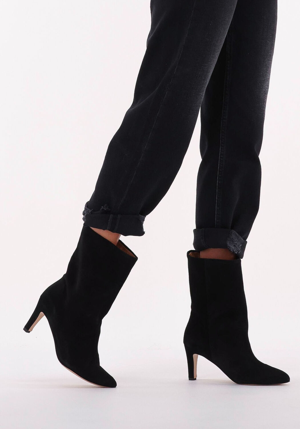Tamaris Stiletto Enkellaarsjes rood Leer Dames