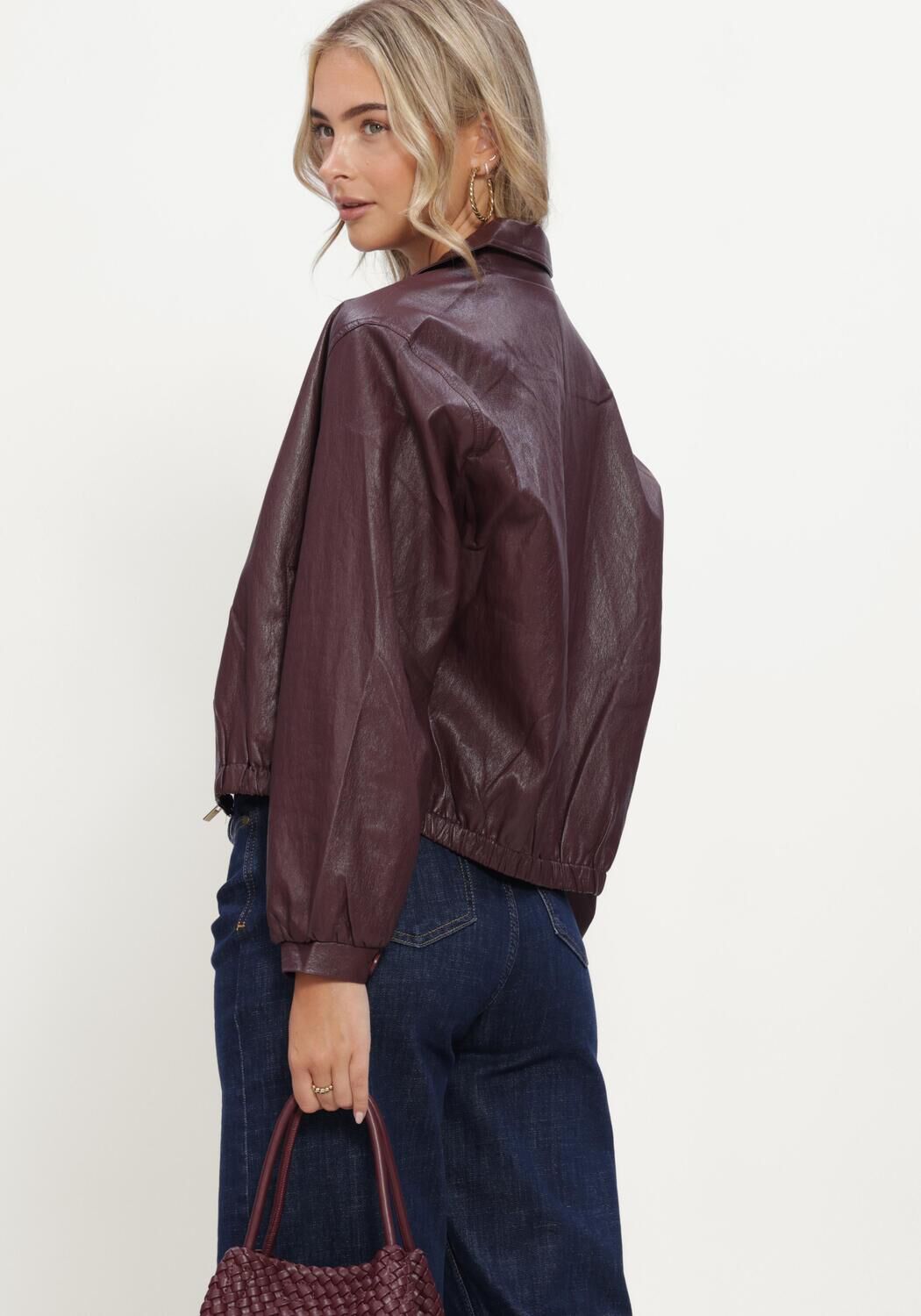Bordeaux NUKUS Jack DOMINIQUE JACKET PU - large