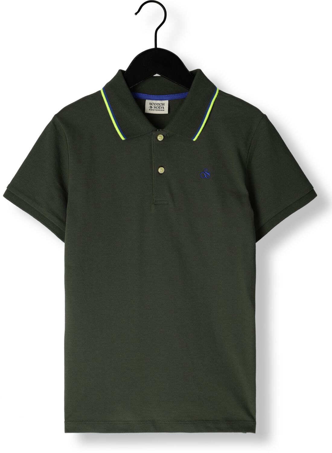 SCOTCH & SODA Jongens Polo's & T-shirts Pique Polo With Tipping 1 Groen