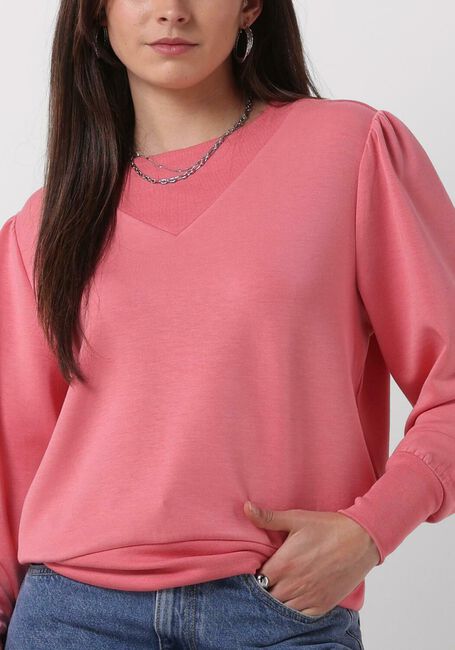 Oranje SCOTCH & SODA Trui RUCHED YOKE SEAM MODAL SWEATSHIRT - large