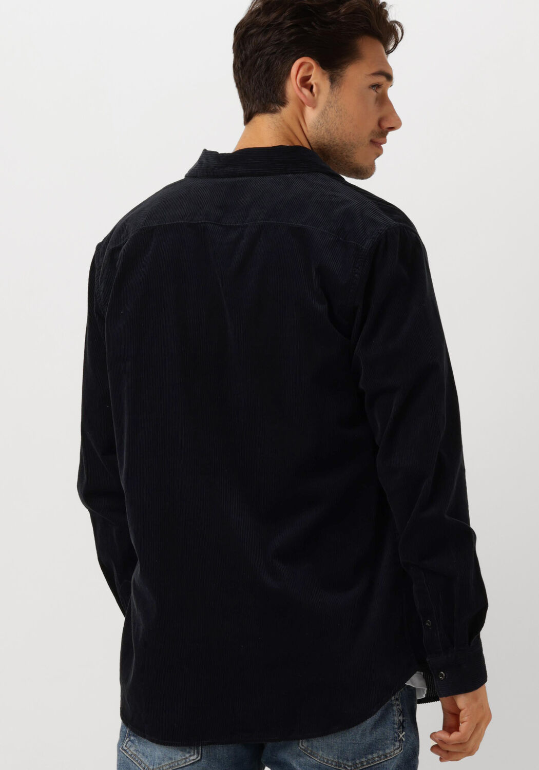 SCOTCH & SODA Heren Overshirts Solid Corduroy Shirt Zwart