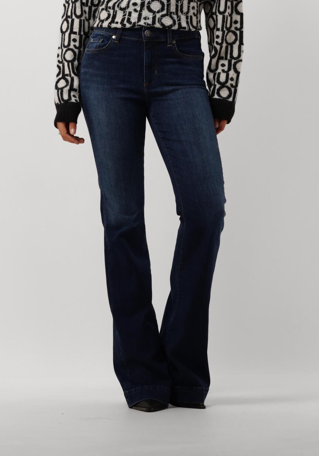LIU JO Dames Jeans Ecs Pant.authentic Beat H.w. Blauw