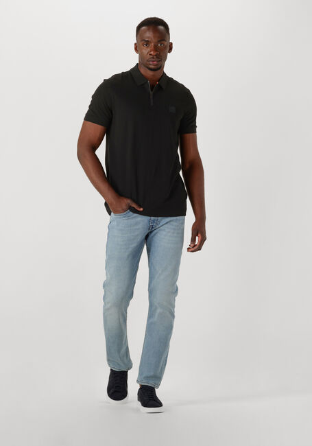 Zwarte BOSS ORANGE Polo PASSERZIP - large