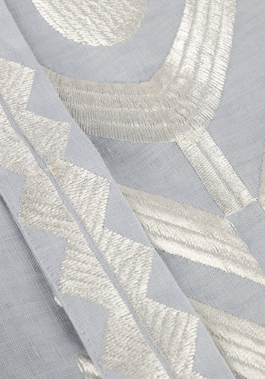 Lichtgrijze GREEK ARCHAIC KORI Maxi jurk 230654 - large