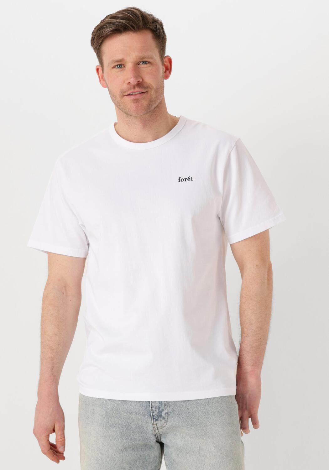 FORÉT Forét Heren Polo's & T-shirts Oak T-shirt Wit