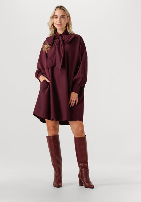 Bordeaux OMODA ATELIER Mini jurk OM-ROYAL DRESS - large