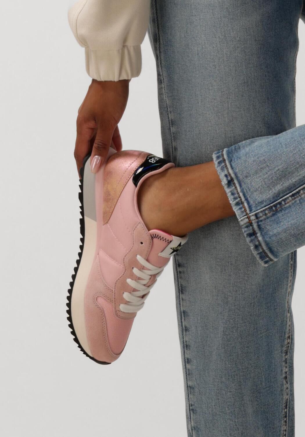 Roze SUN68 Lage sneakers STARGIRL GLITTER LOGO - large