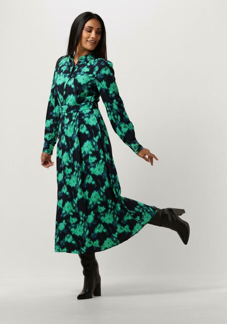 Zwarte Y.A.S. Maxi jurk YASFLAIR LS LONG SHIRT DRESS S. - large
