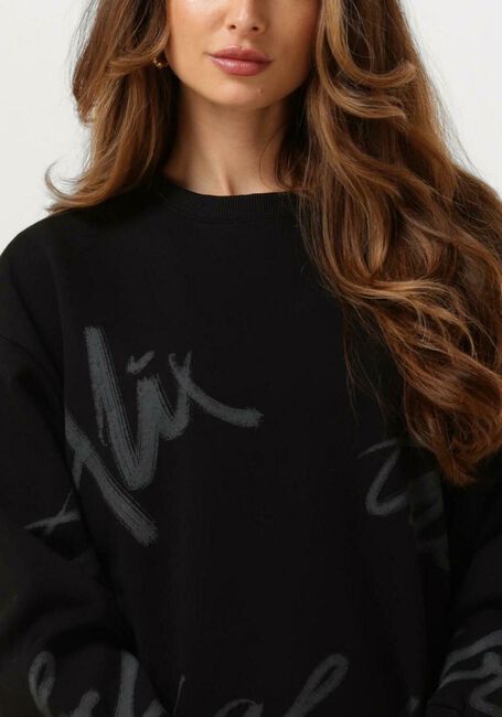 Zwarte ALIX THE LABEL Trui PAINTED SWEATER - large