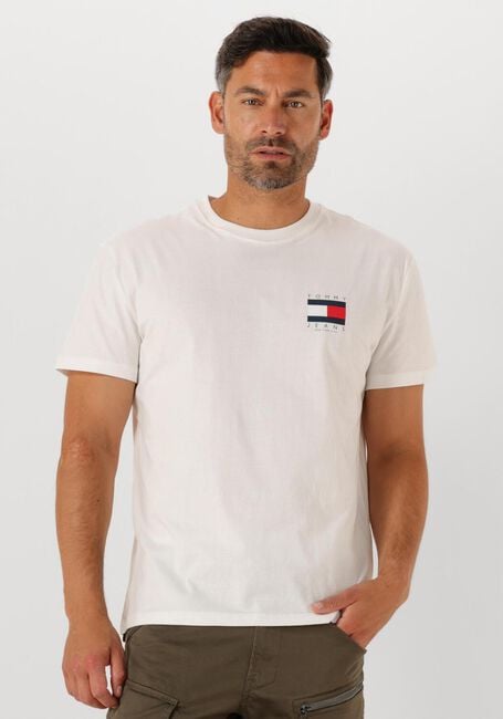 Ecru TOMMY JEANS T-shirt TJM REG FLAG GRAPH BCKORINT T EXT - large