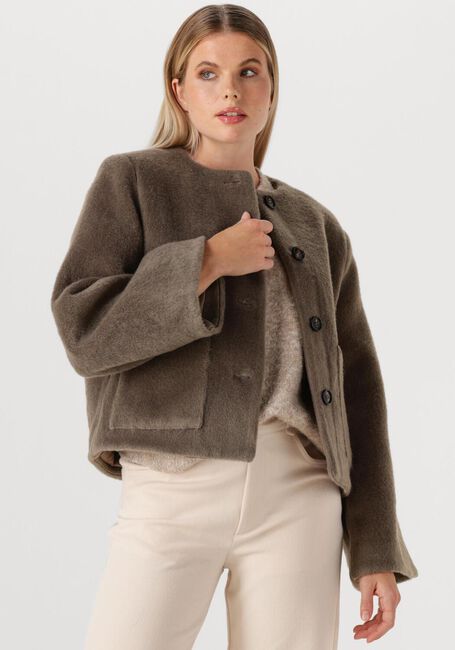 Taupe STUDIO AR Jack AUBREY FAUX MOHAIR - large