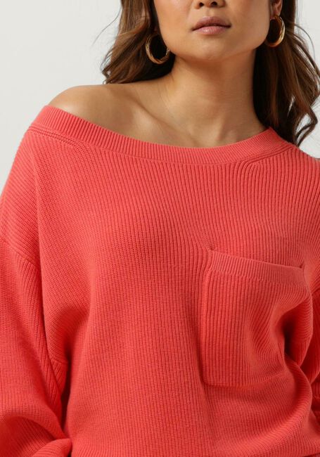 Roze MSCH COPENHAGEN Trui LILLYBETH JILLI RIB PULLOVER - large