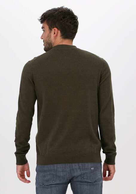 Groene SELECTED HOMME Trui SLHBRADY LS KNIT MOCK NECK B - large